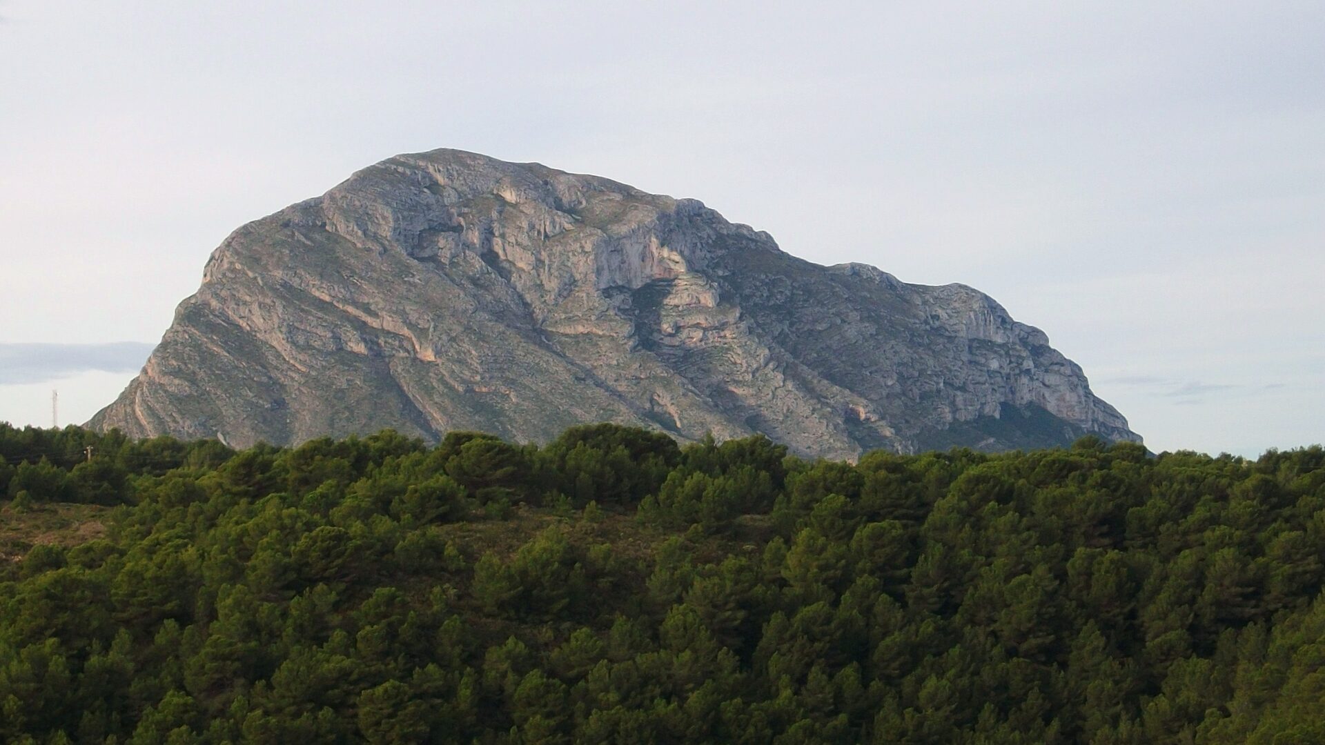 Montgó massif seen from Cap de Sant Antoni, Xàbia